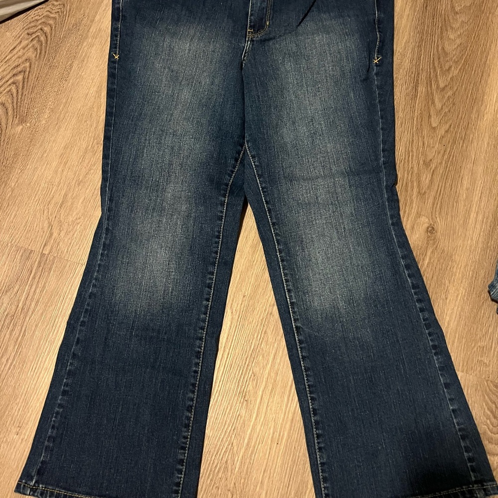Lane Bryant Dark Blue Distinctly Boot Jeans Size 22